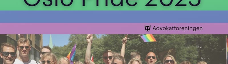En gjeng mennesker i Pridefarger
